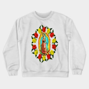 Our Lady of Guadalupe Virgin Mary Catholic Saint Crewneck Sweatshirt